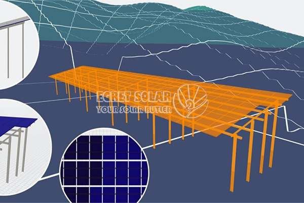 Feabhsaíonn Egret Solar Tracker, Uirlisí Terrain do Phleanáil PV ar scála mór ar scála mór