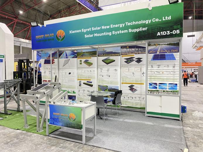 Lúibín Gléasta Gréine Egret ag Scairteadh ag Solartech Indonesia 2026
