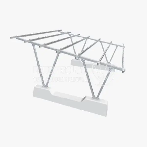 Córas gléasta carport gréine V-colún dúbailte V-colún