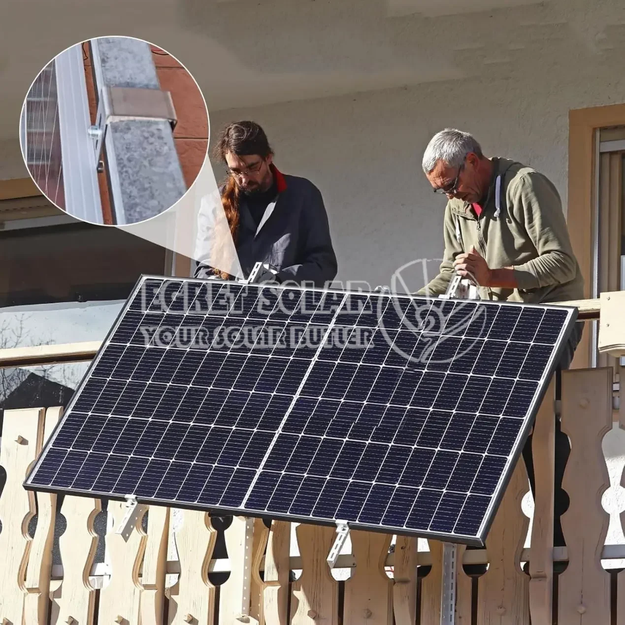 Solar Square Balcony Hook